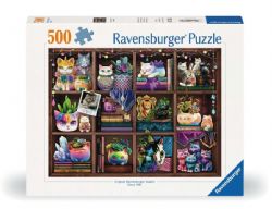 RAVENSBURGER CASSE-TÊTE 500 PIÈCES - CHATS CUBBY ET PLANTES SUCCULENTES #12000874